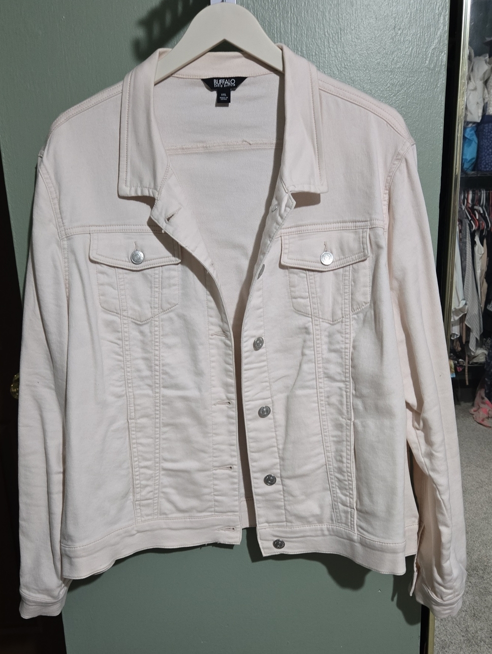 Buffalo David Bitton Pale Pink Denim Jacket